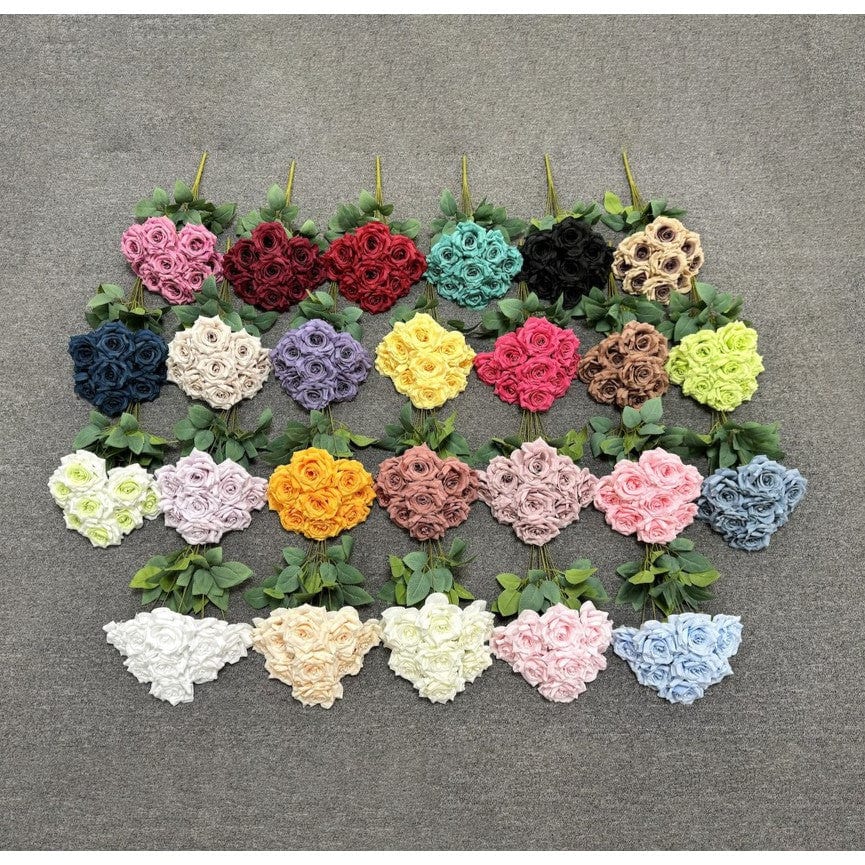 Bouquet bunga K9 ROSE Mawar Artifisial Dekorasi Tanaman