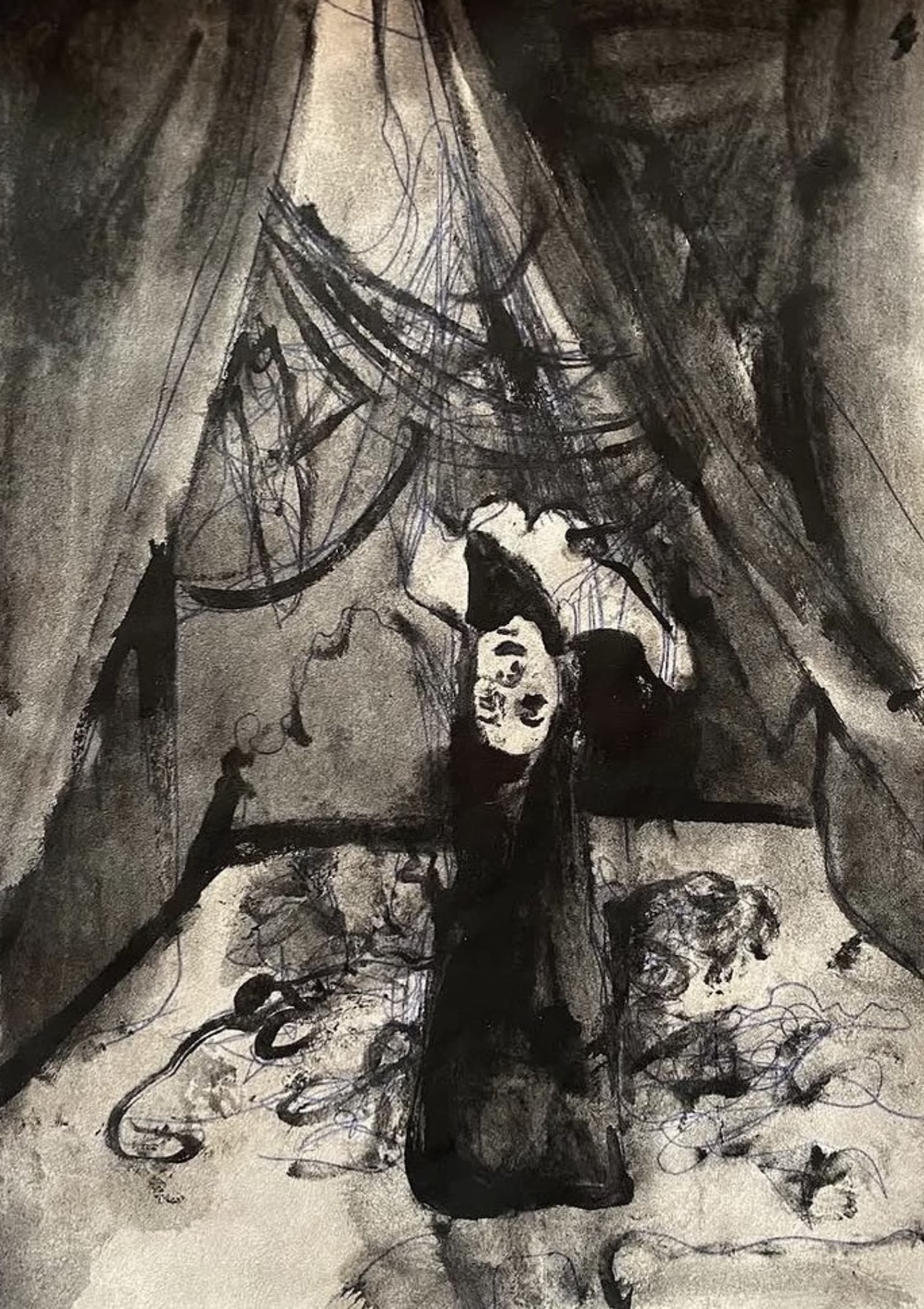 Sketch — ink drawing by Vera Nulla