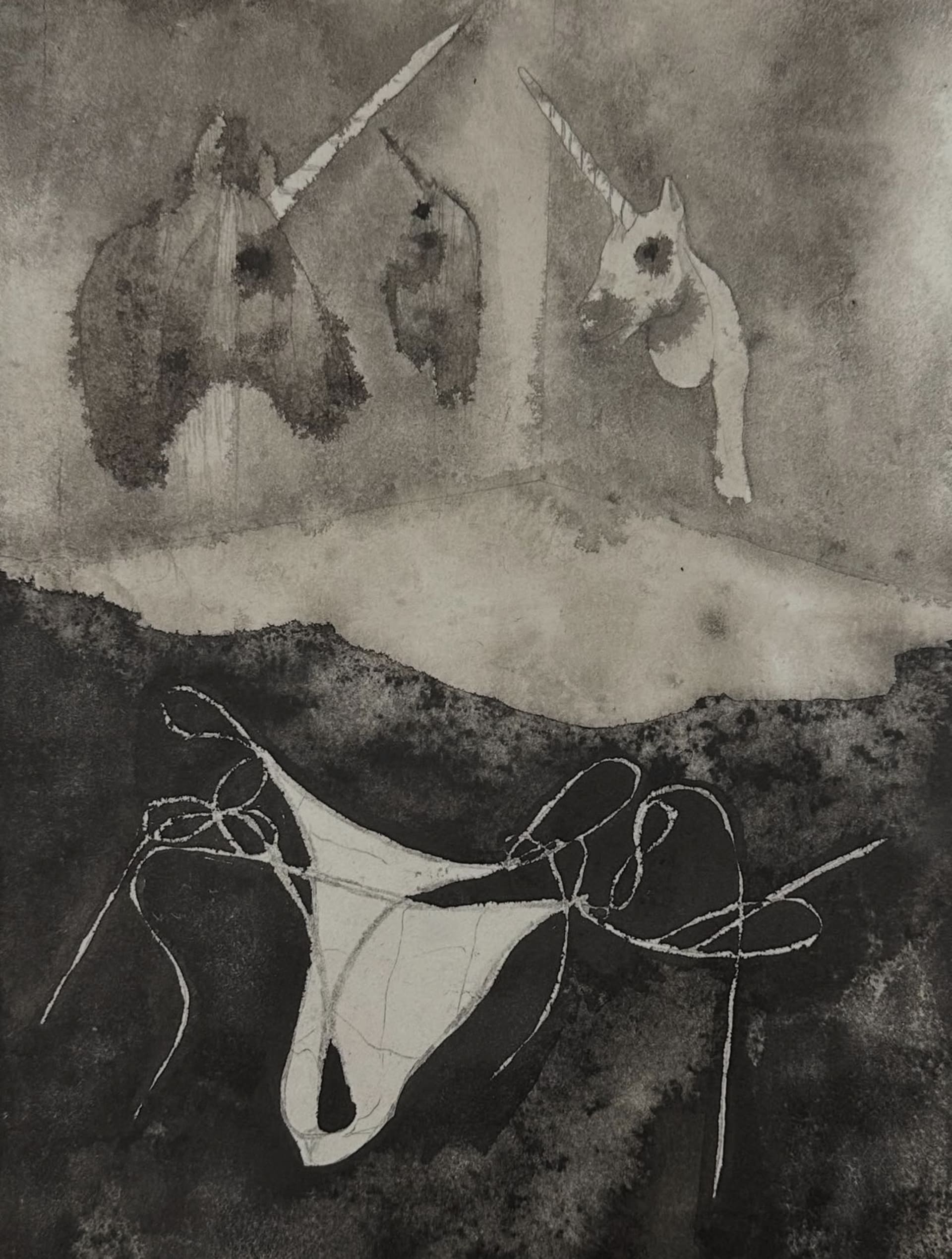 Shame — ink drawing by Vera Nulla