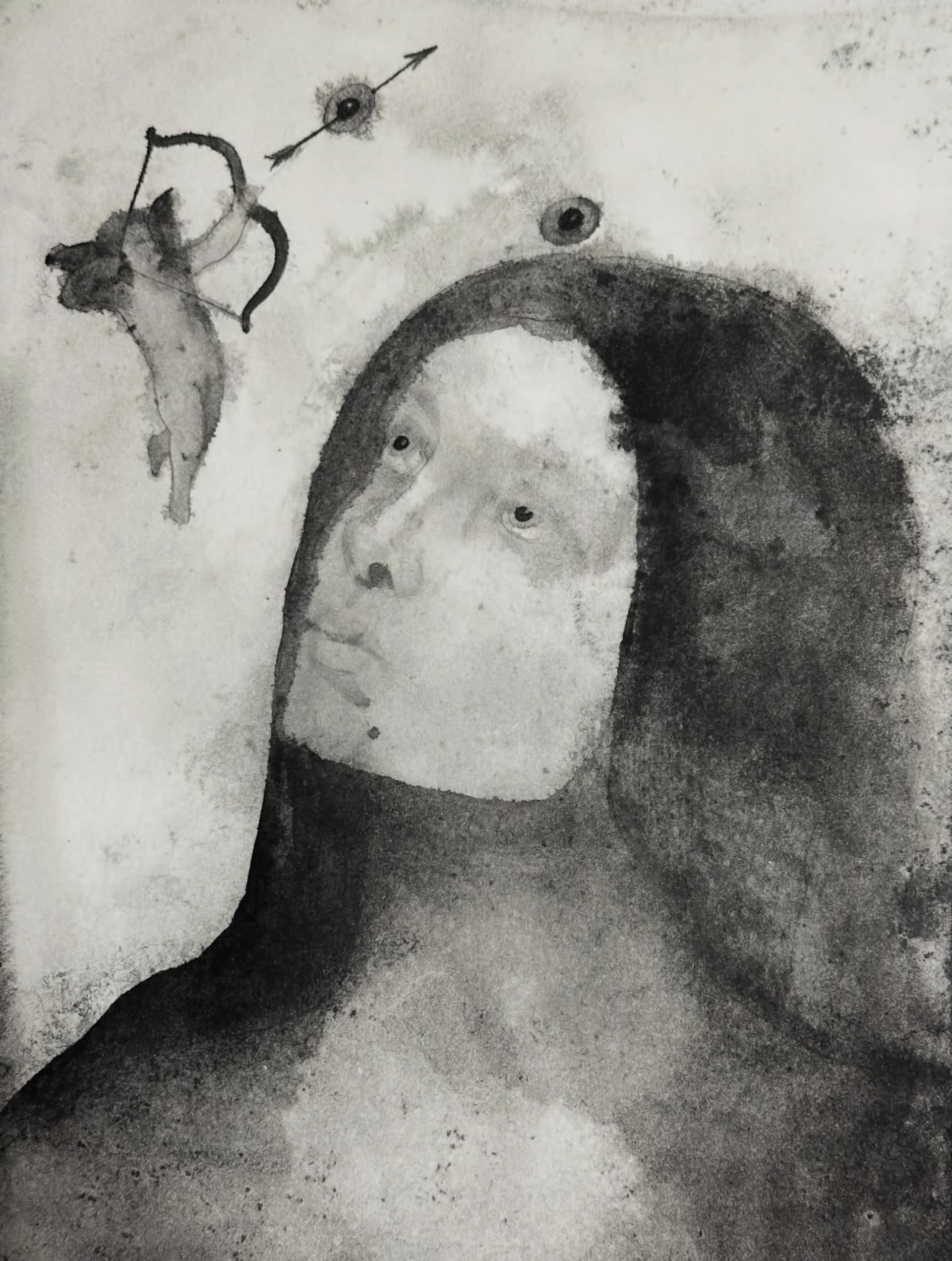 My Love — ink drawing by Vera Nulla