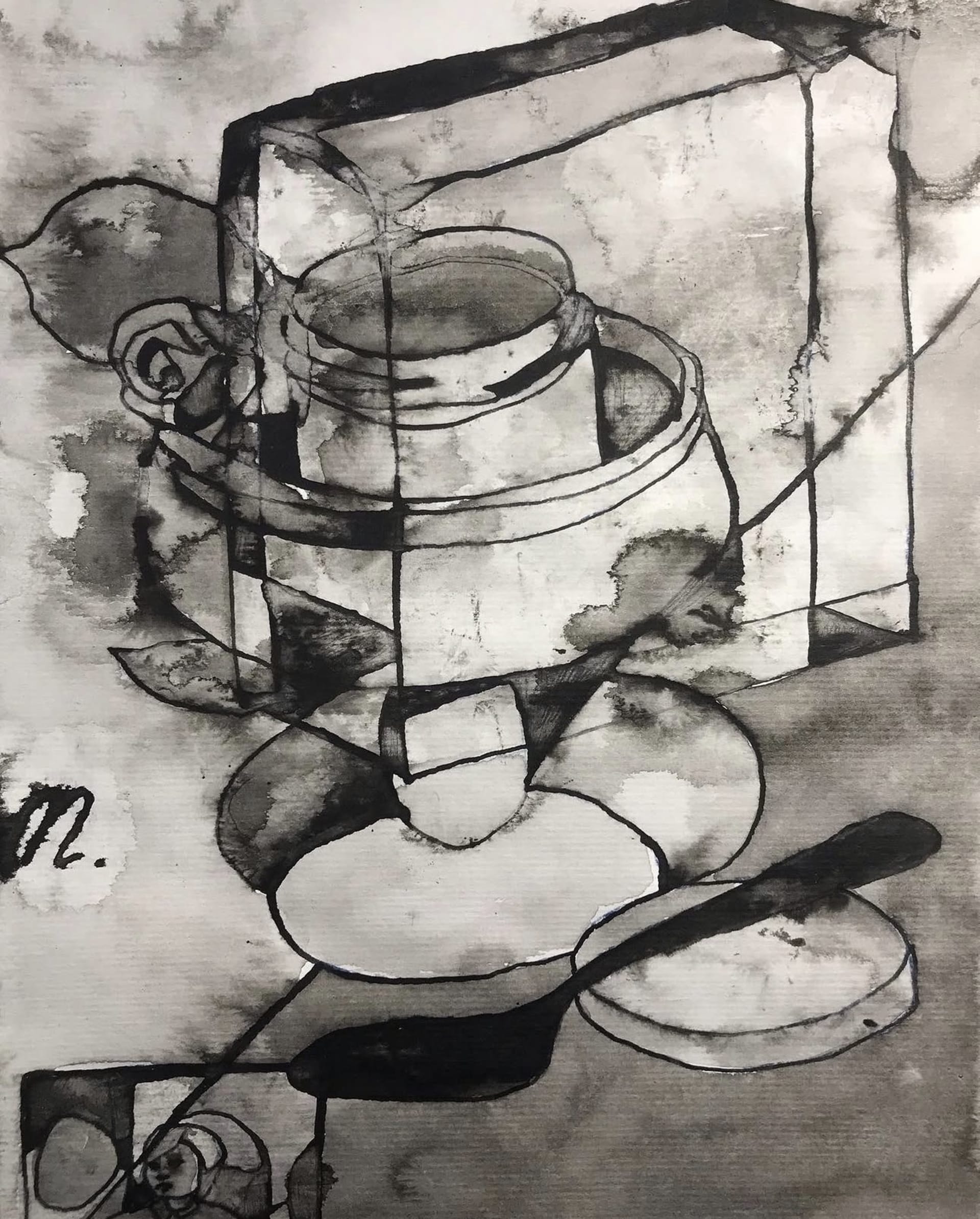 Rose Jam — ink drawing by Vera Nulla
