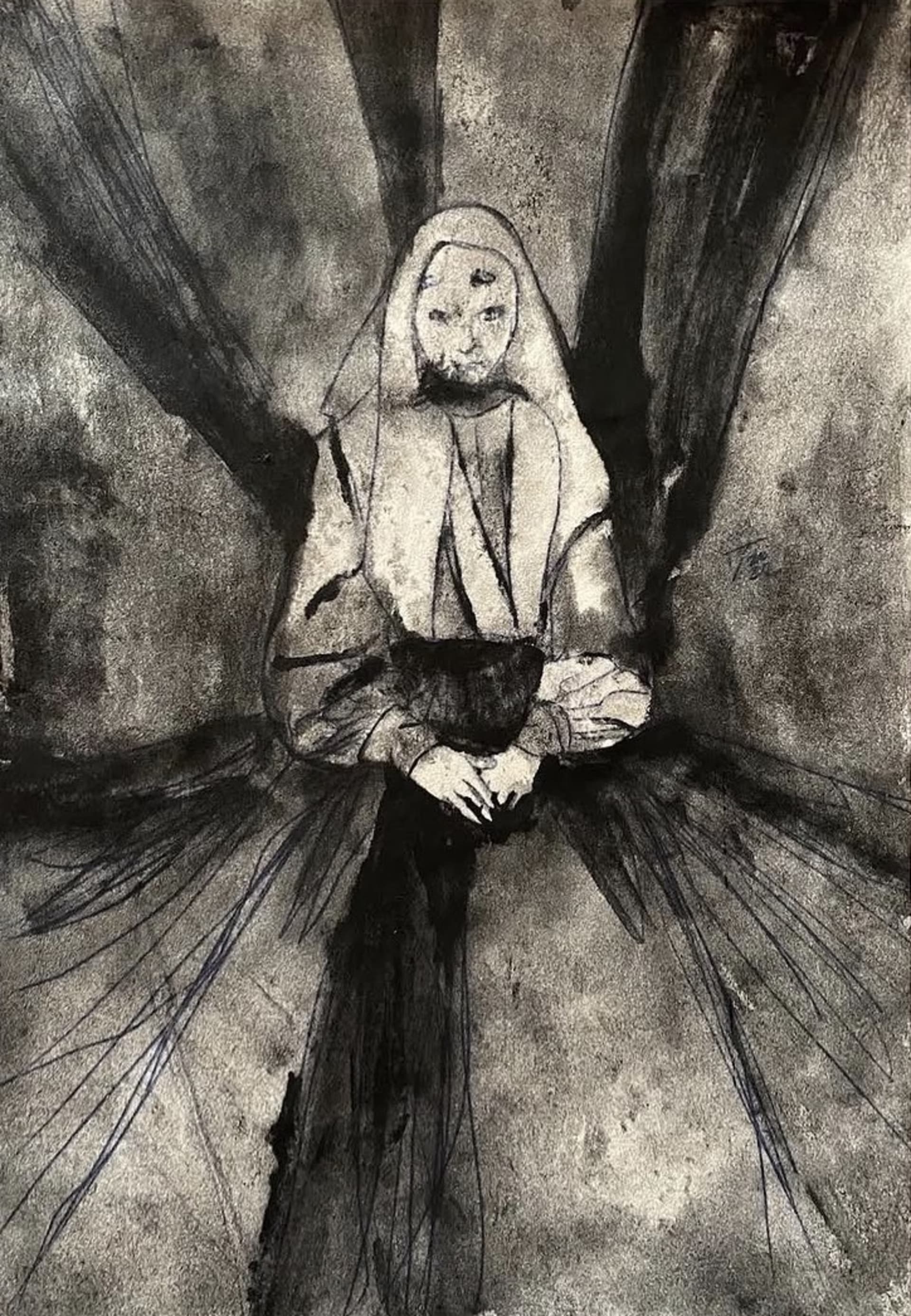Sketch — ink drawing by Vera Nulla