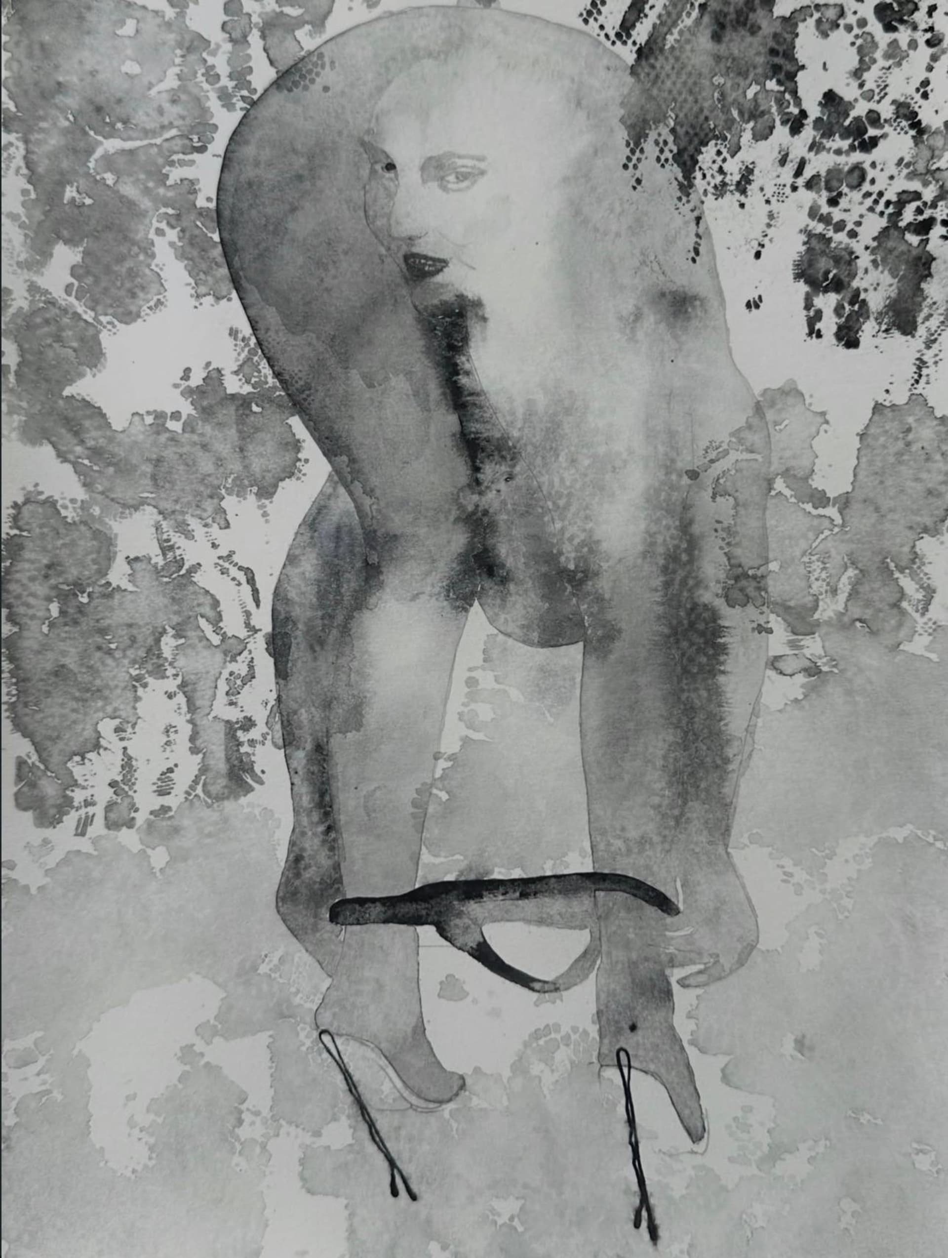Arousal — ink drawing by Vera Nulla