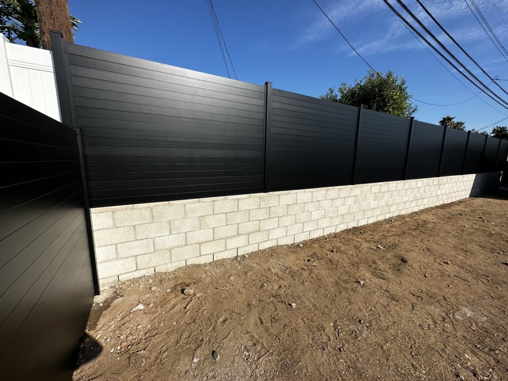 Completed LA Fence Craft installation