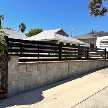 Aluminum fence by LA Fence Craft