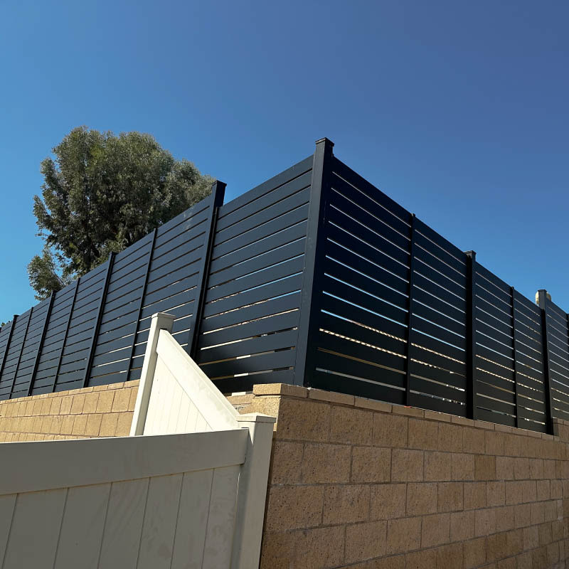 Aluminum fence by LA Fence Craft