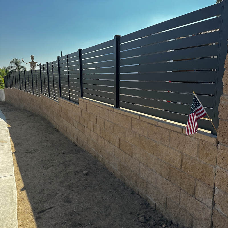 Aluminum fence by LA Fence Craft