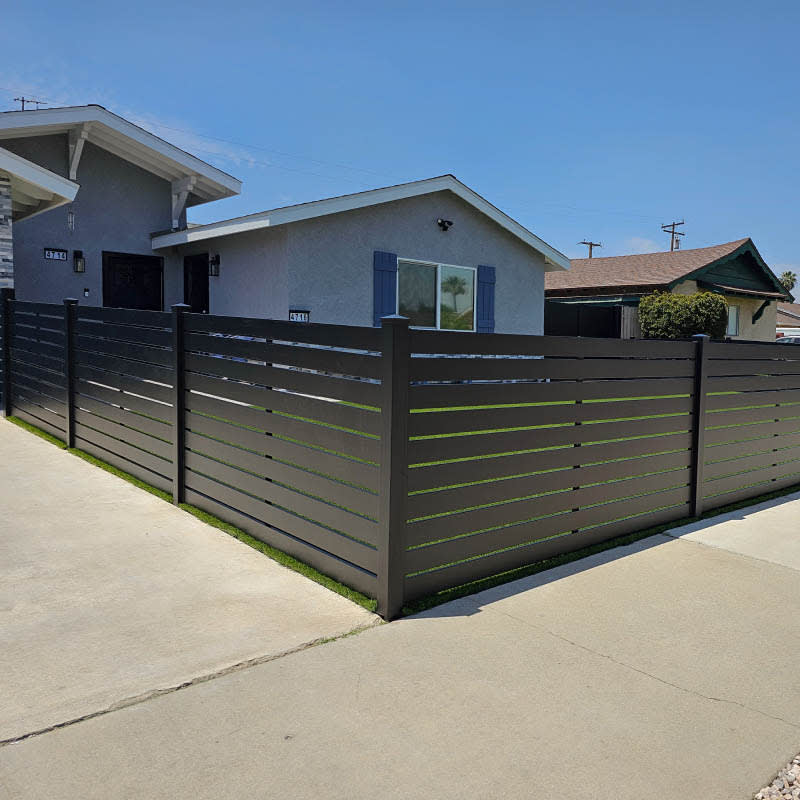 Aluminum fence by LA Fence Craft
