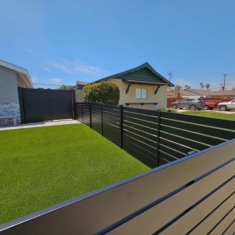 Aluminum fence by LA Fence Craft