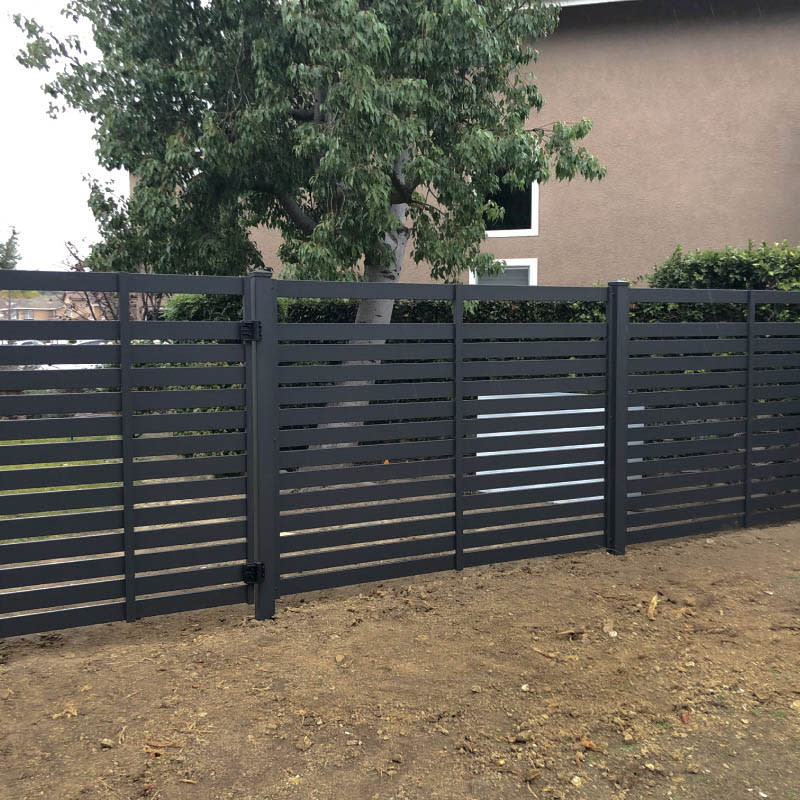 Aluminum fence by LA Fence Craft