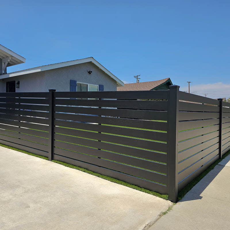 Aluminum fence by LA Fence Craft