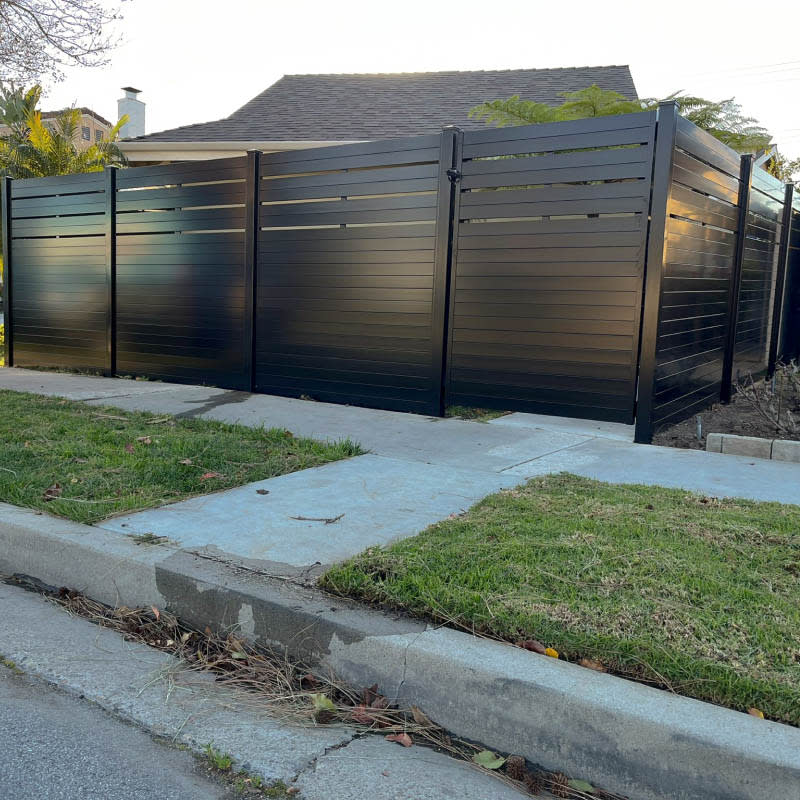 Aluminum fence by LA Fence Craft