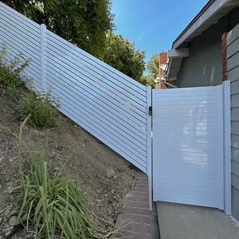 Aluminum fence by LA Fence Craft
