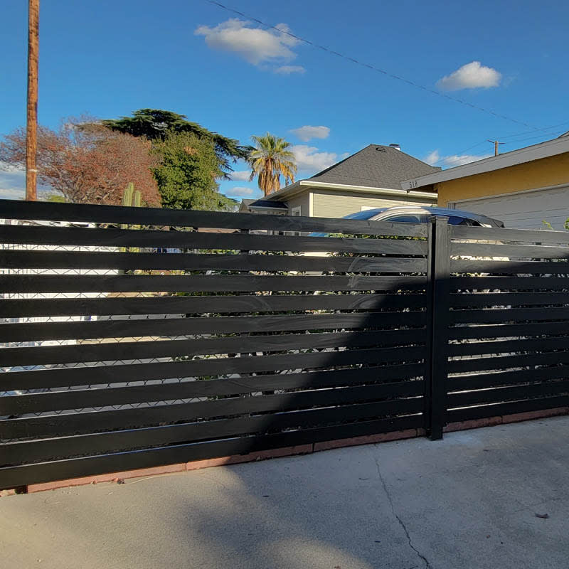Aluminum fence by LA Fence Craft
