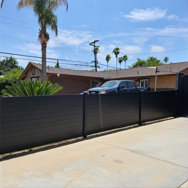Aluminum fence by LA Fence Craft