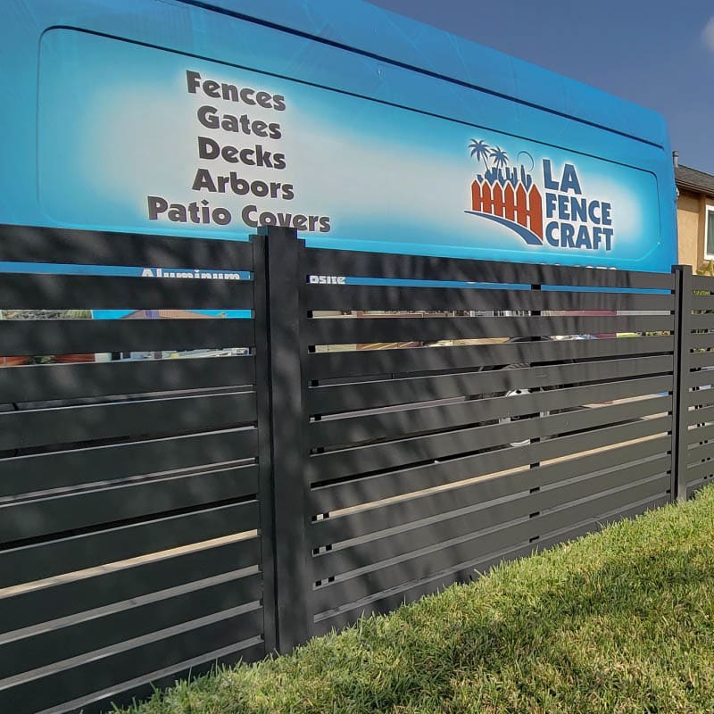 Aluminum fence by LA Fence Craft