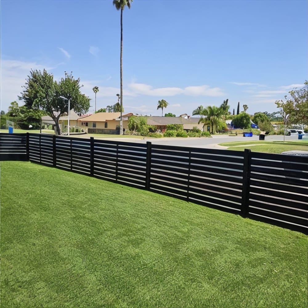 Aluminum fence by LA Fence Craft