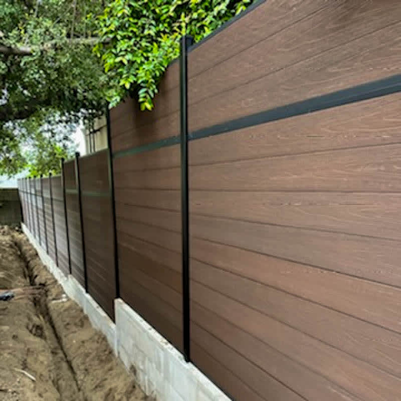 Composite fence by LA Fence Craft