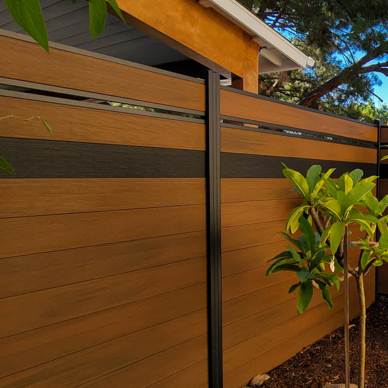 Composite fence by LA Fence Craft