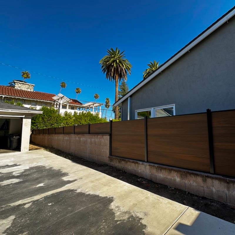 Composite fence by LA Fence Craft
