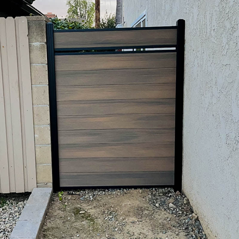 Composite fence by LA Fence Craft