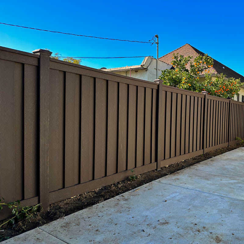 Composite fence by LA Fence Craft