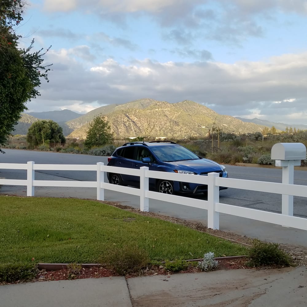 Vinyl fence by LA Fence Craft
