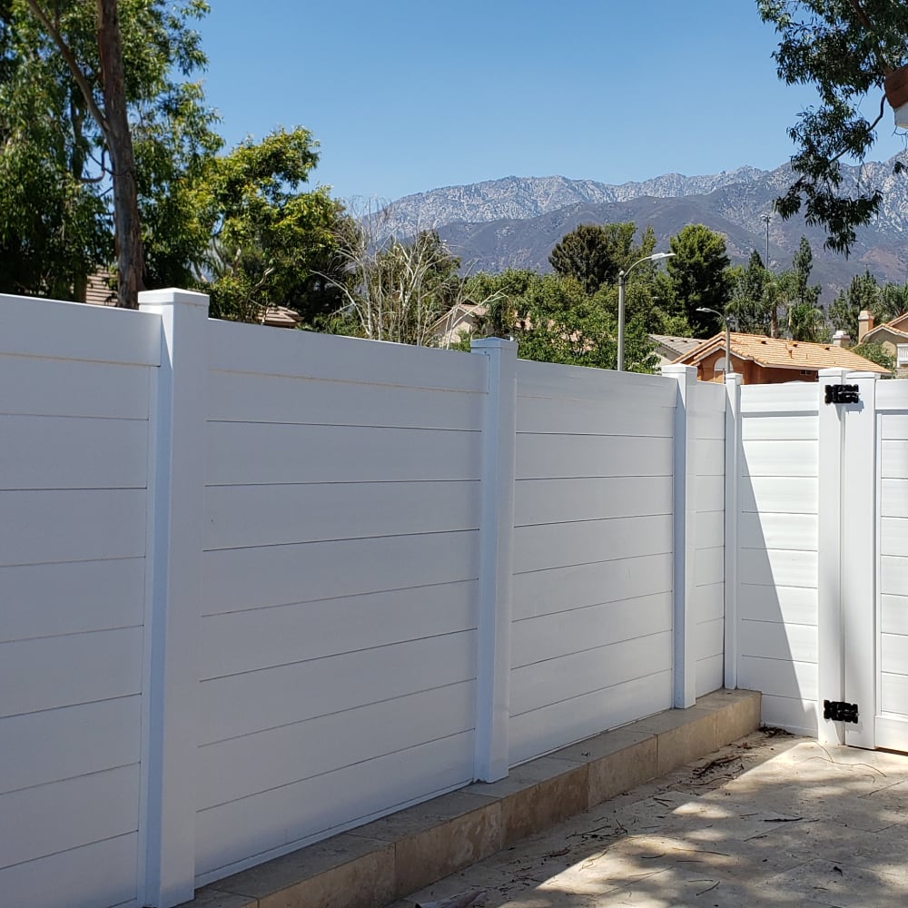 Vinyl fence by LA Fence Craft