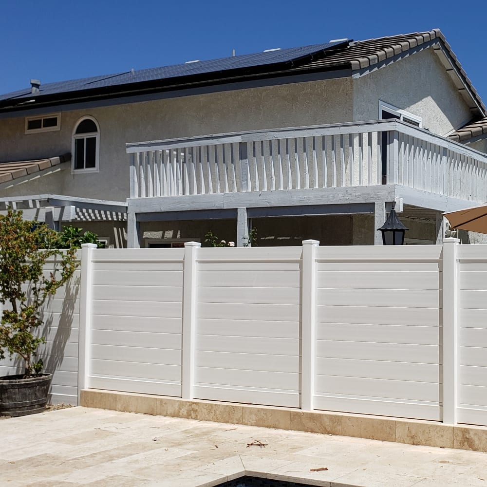 Vinyl fence by LA Fence Craft