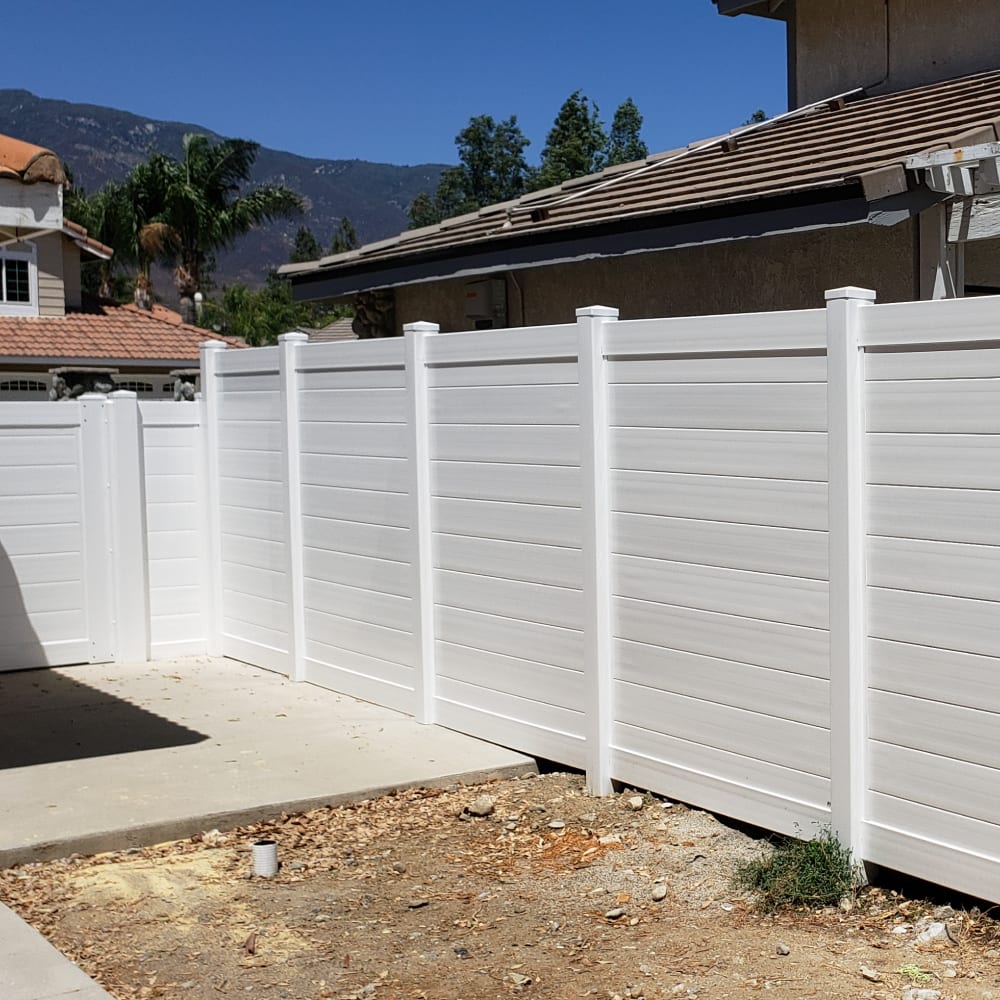 Vinyl fence by LA Fence Craft