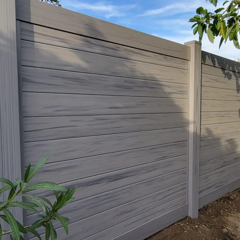 Vinyl fence by LA Fence Craft