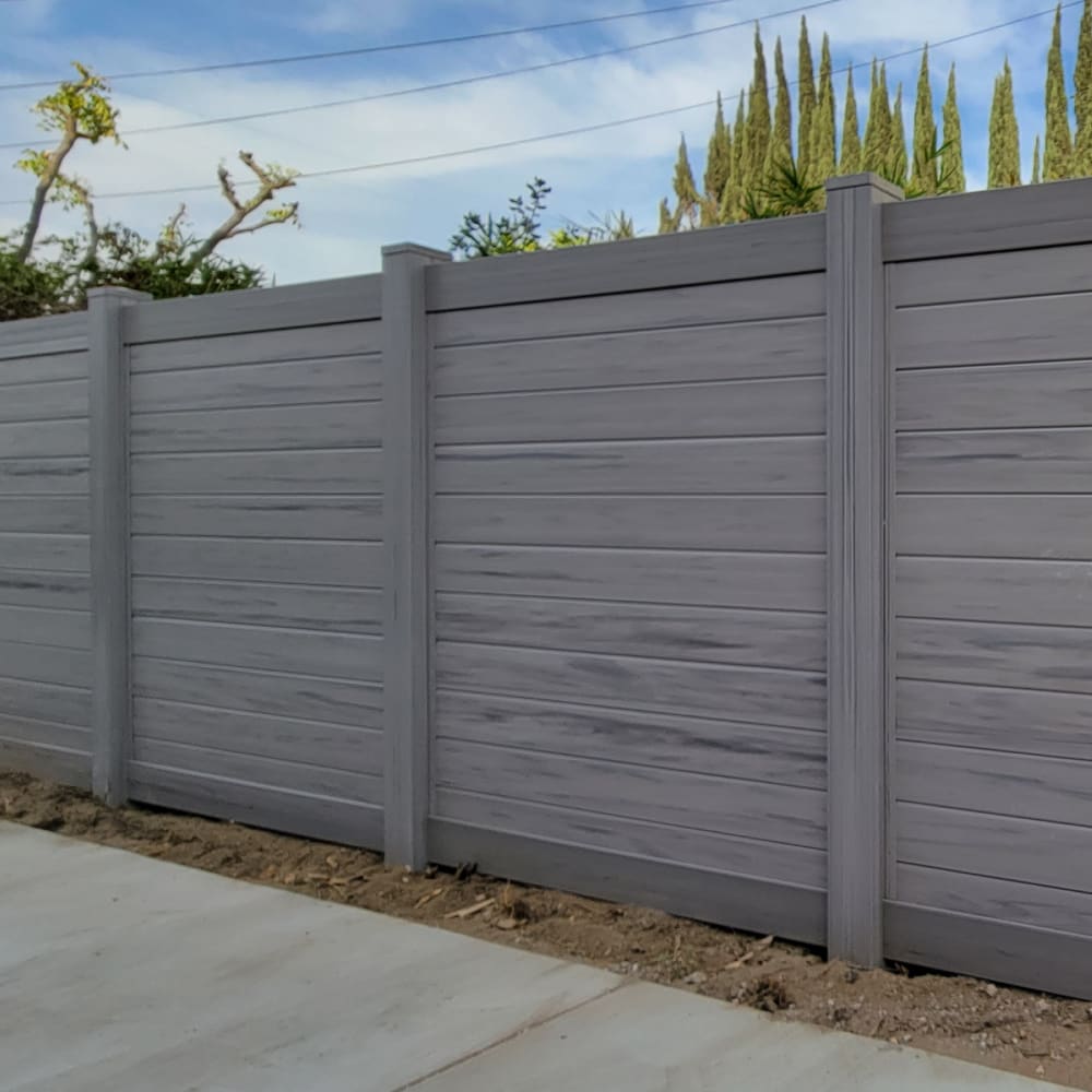 Vinyl fence by LA Fence Craft