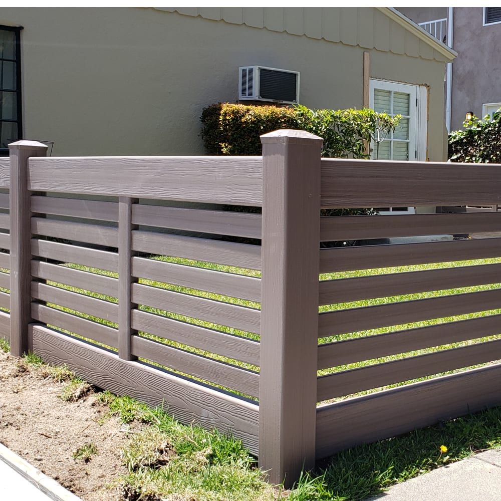 Vinyl fence by LA Fence Craft