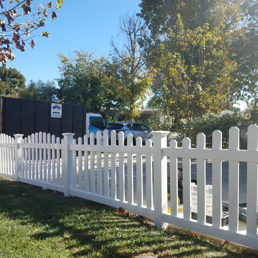 Vinyl fence by LA Fence Craft