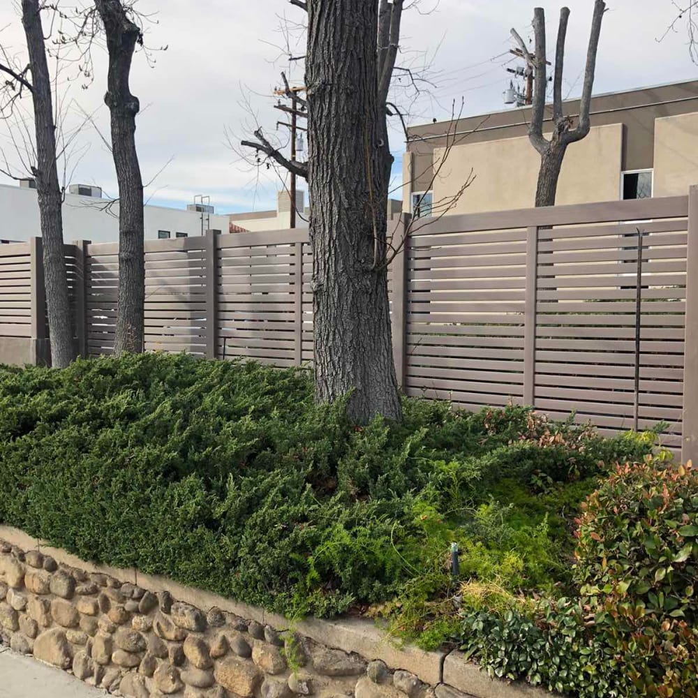 Vinyl fence by LA Fence Craft