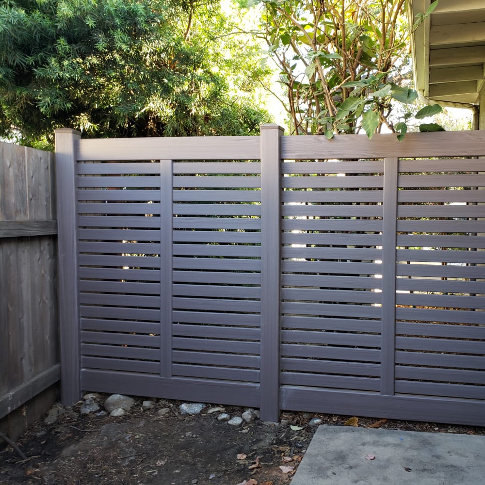 Vinyl fence by LA Fence Craft