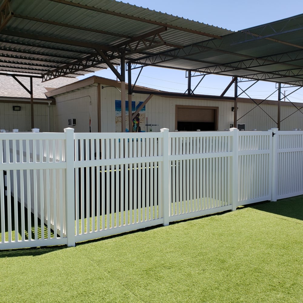 Vinyl fence by LA Fence Craft