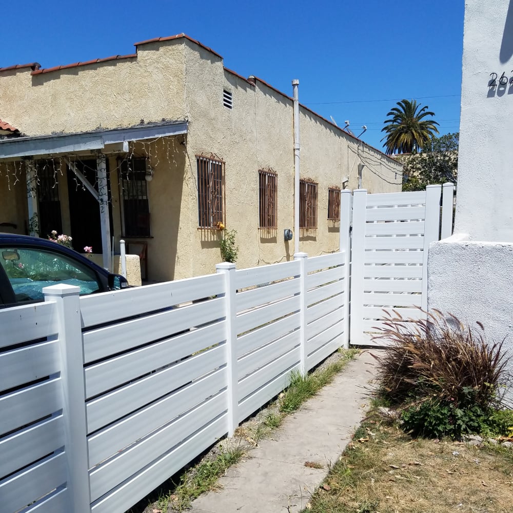 Vinyl fence by LA Fence Craft