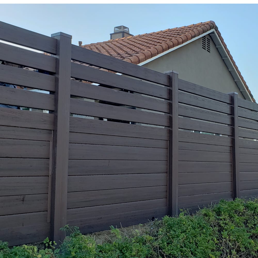 Vinyl fence by LA Fence Craft