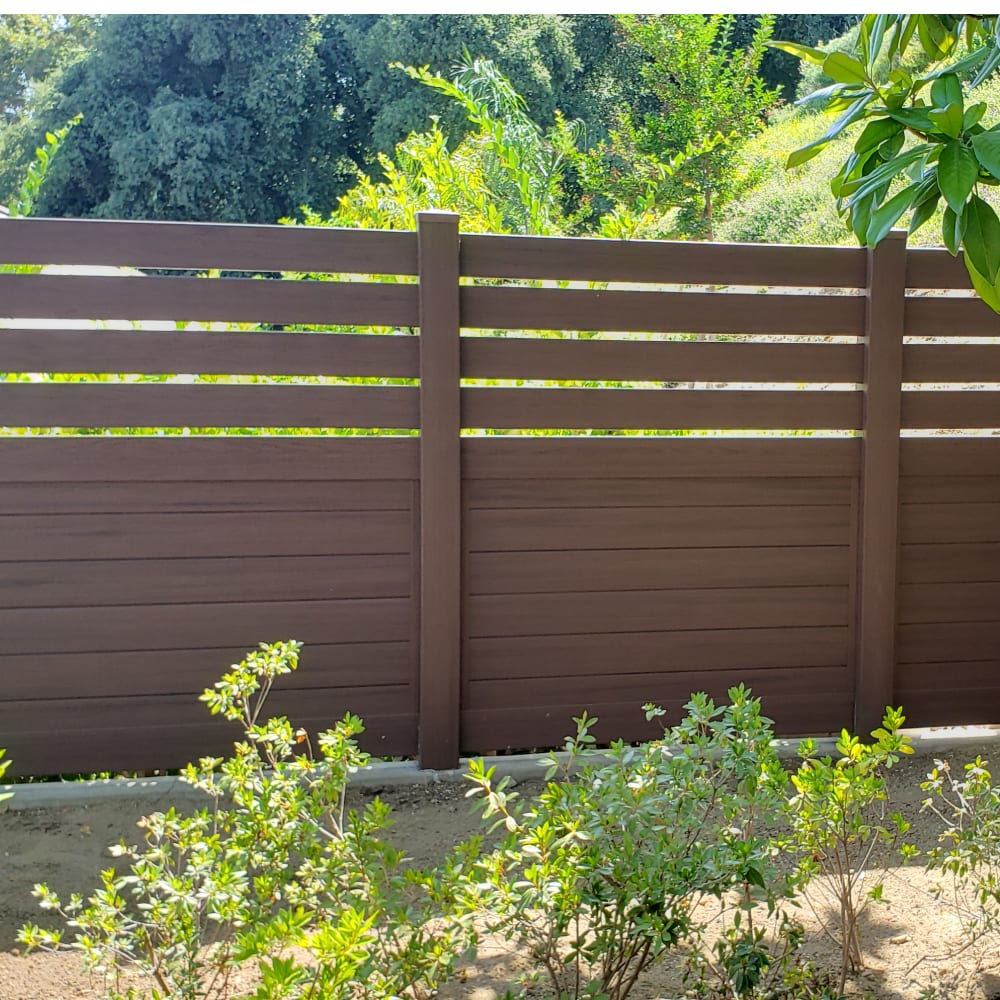 Vinyl fence by LA Fence Craft