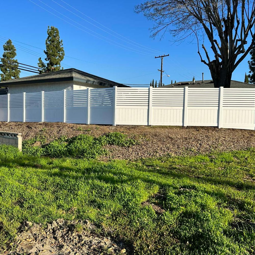 Vinyl fence by LA Fence Craft