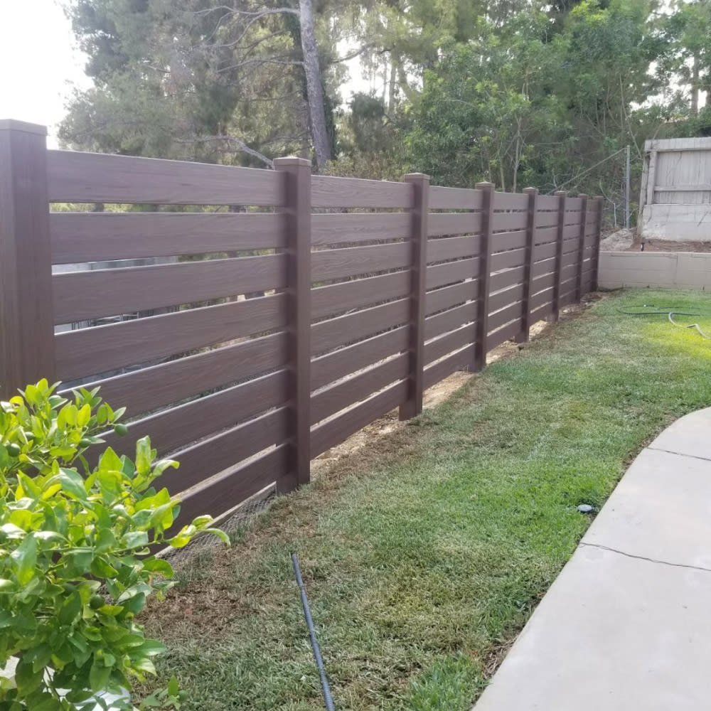 Vinyl fence by LA Fence Craft