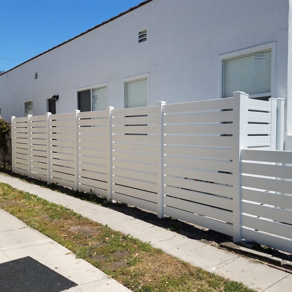 Vinyl fence by LA Fence Craft