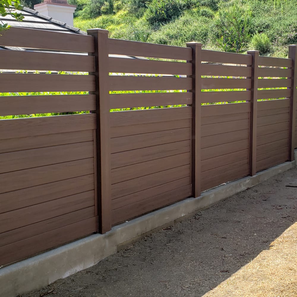 Vinyl fence by LA Fence Craft