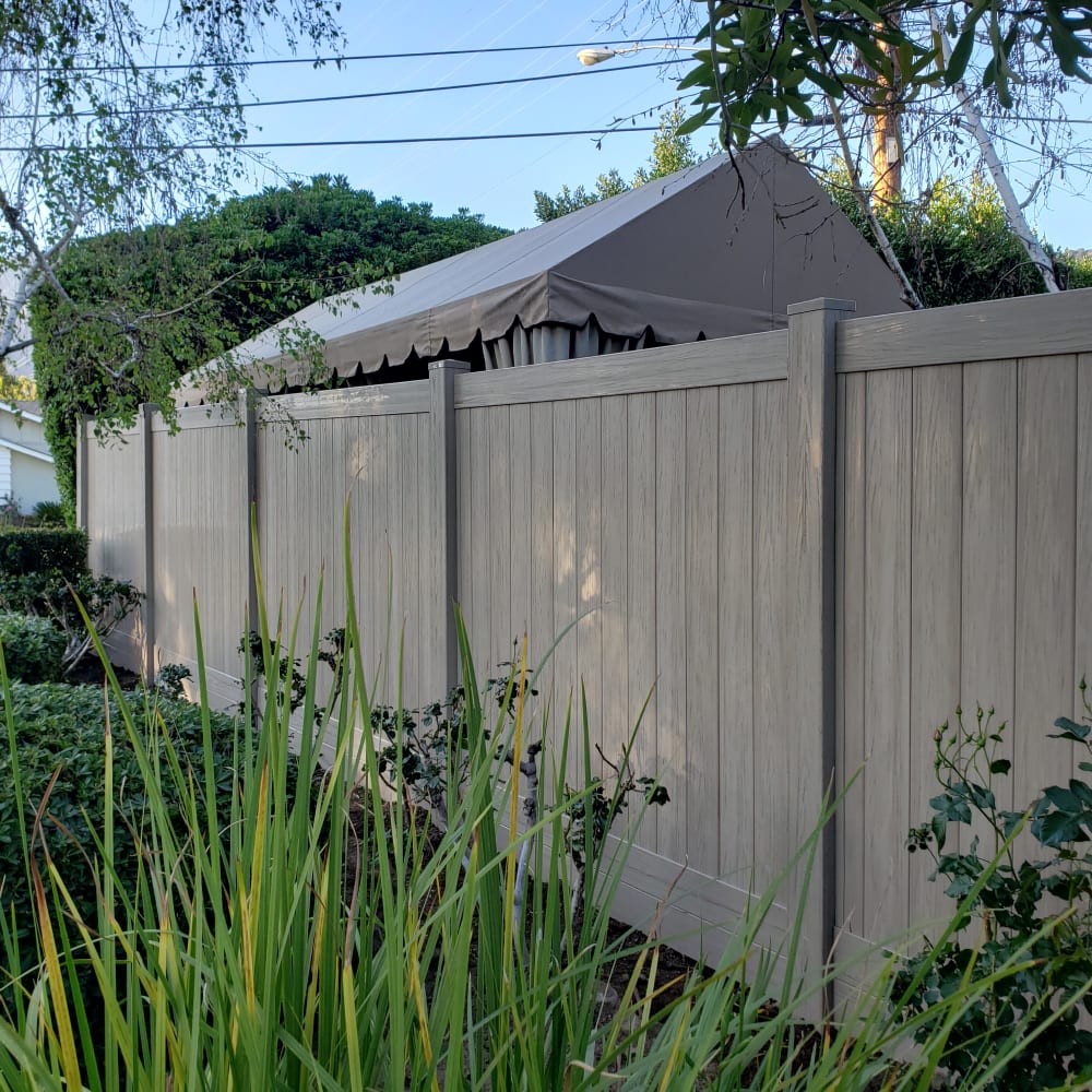 Vinyl fence by LA Fence Craft