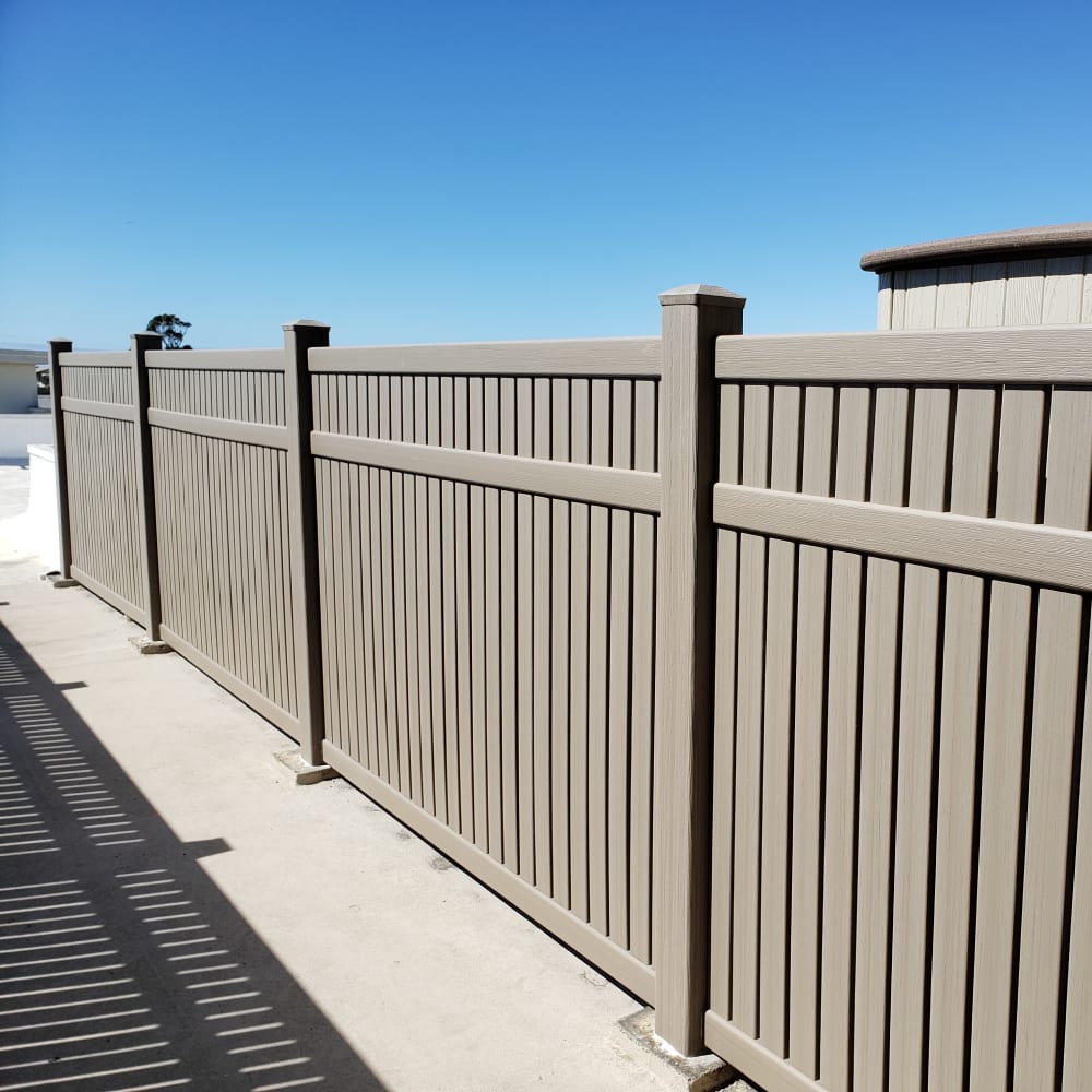 Vinyl fence by LA Fence Craft