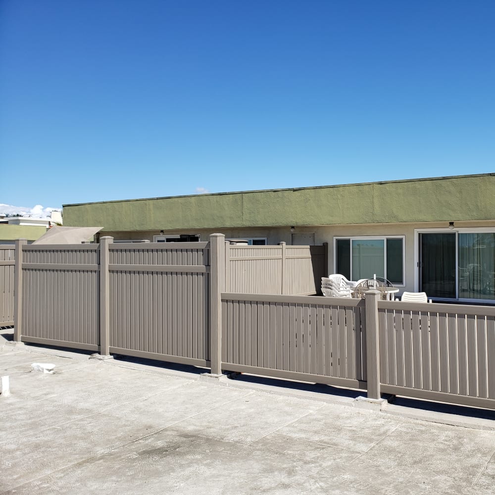 Vinyl fence by LA Fence Craft