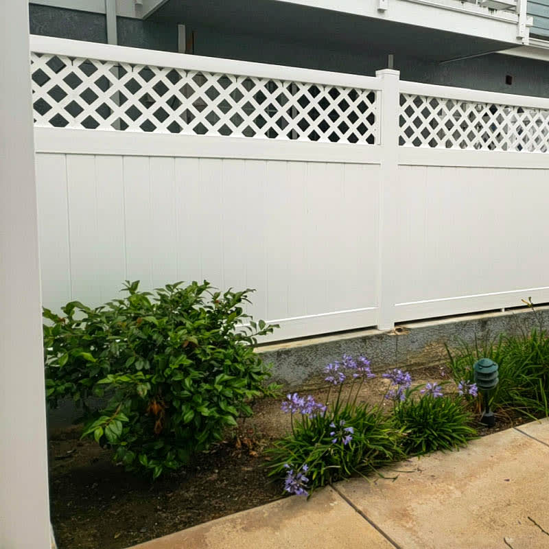 Vinyl fence by LA Fence Craft