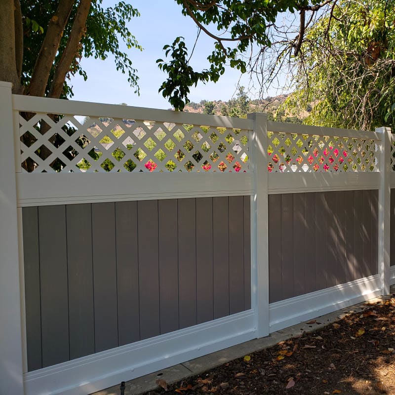 Vinyl fence by LA Fence Craft