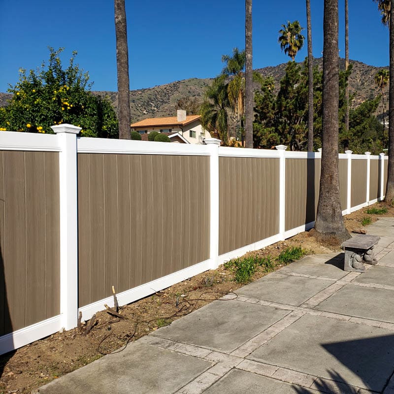 Vinyl fence by LA Fence Craft